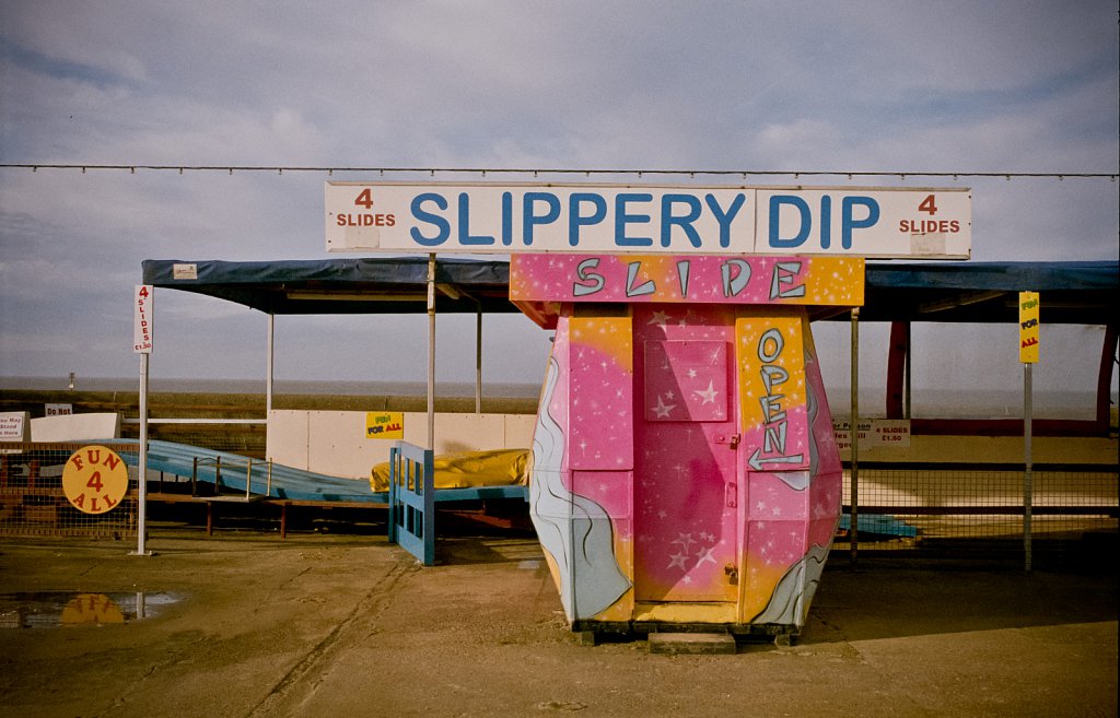 Fairground signage from travelling fairgrounds.