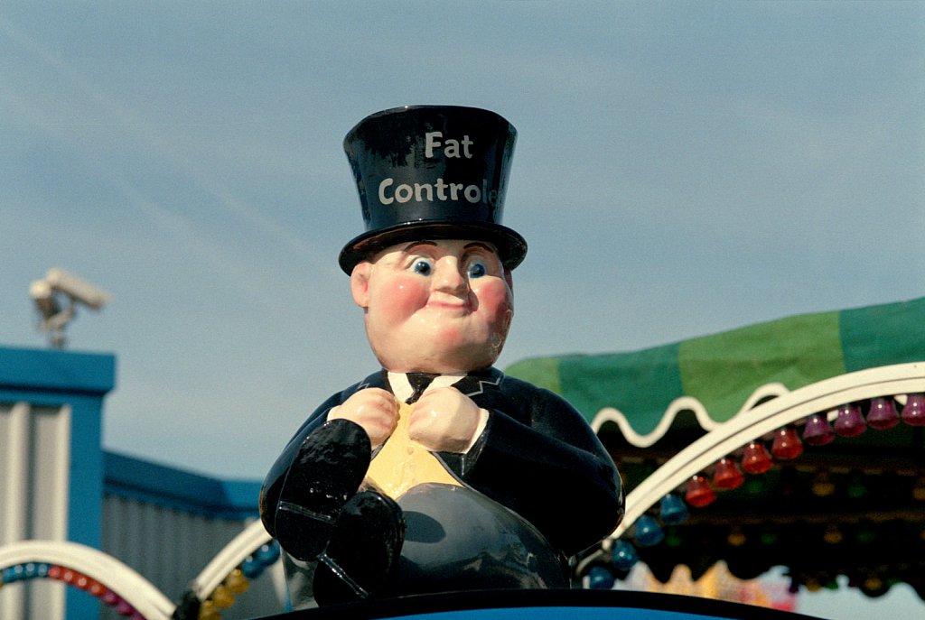 Fairground signage from travelling fairgrounds.