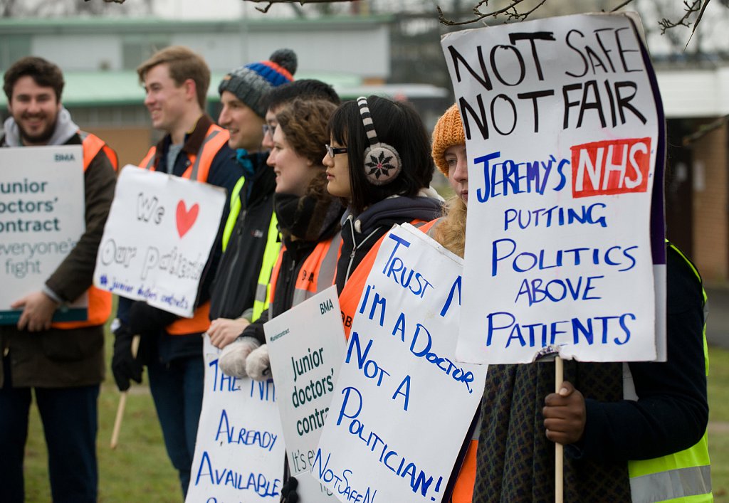 Doctor's Strike, Queen Elizabeth Hospital, King's Lynn