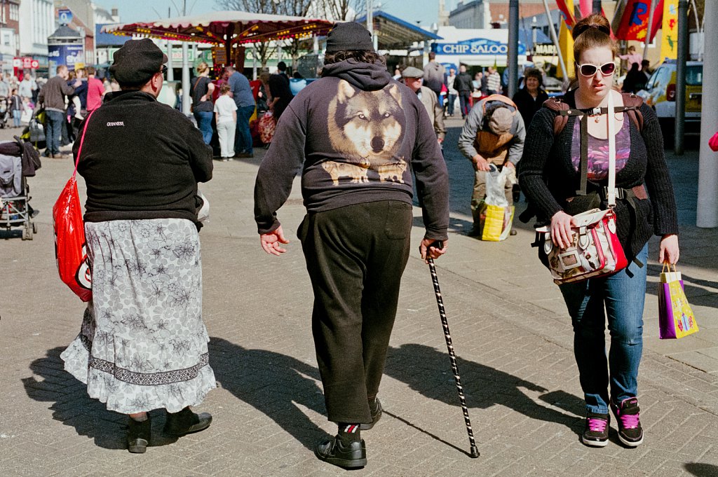 People in Great Yarmouth, Norfolk, UK