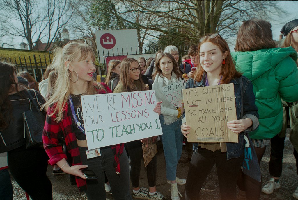 King Edward VII Academy Extinction Rebellion Protest