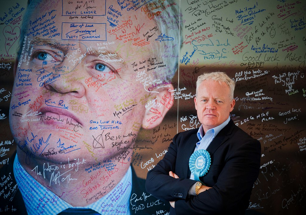 Campaigning in Peterborough with Mike Greene of the Brexit Party