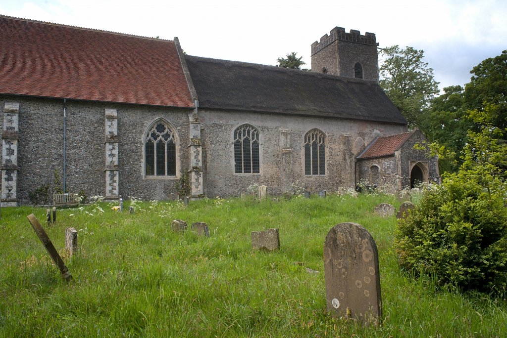 The rood screens and detail at St Andrew's Church, Westhall, Suffolk,UK. The screens are notable for their depiction of the Transfiguration of Christ, the only such surviving depiction in England.