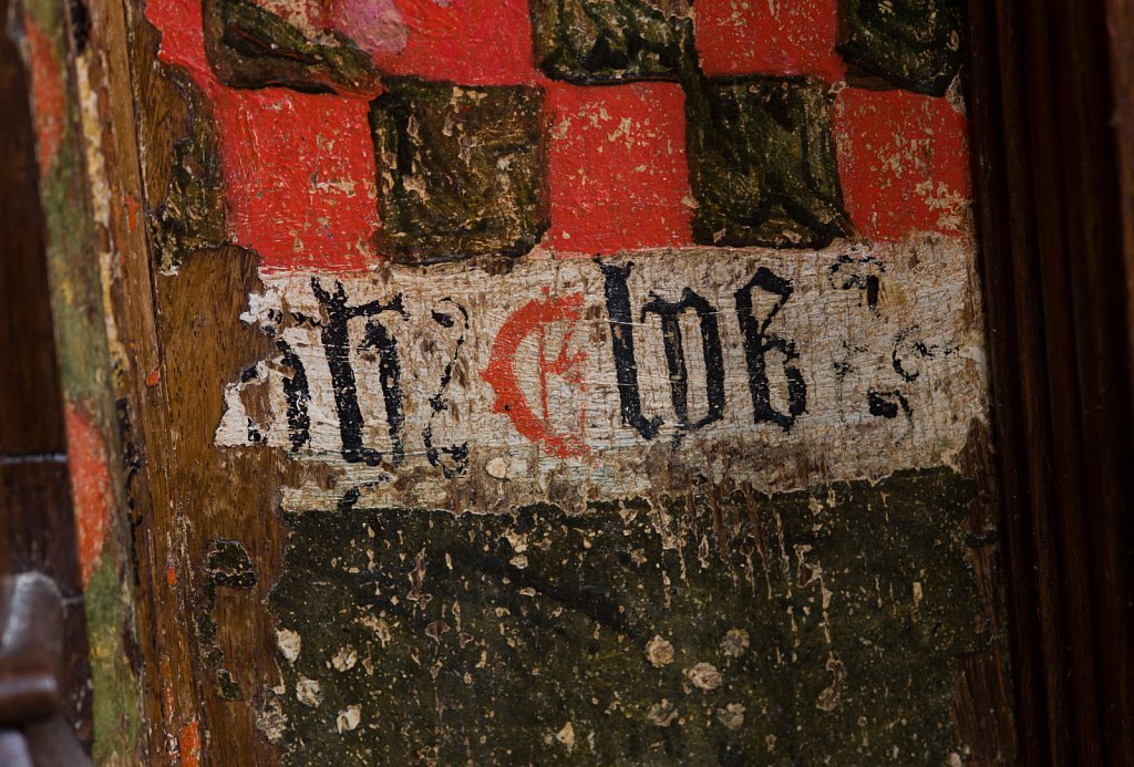 The rood screens at St Nicholas's church, Bedfield, Suffolk.