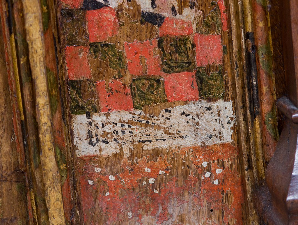 The rood screens at St Nicholas's church, Bedfield, Suffolk.