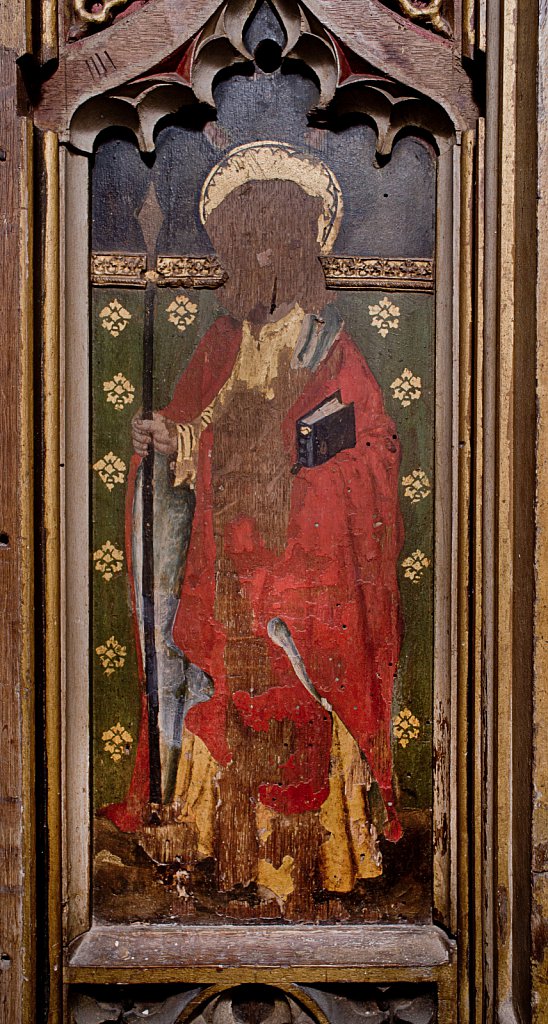  The rood screens and detail at All Saints Church, Marsham,Norfolk.