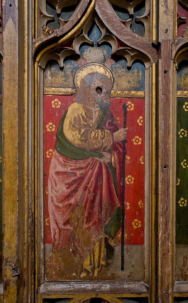  The rood screens and detail at All Saints Church, Marsham,Norfolk.