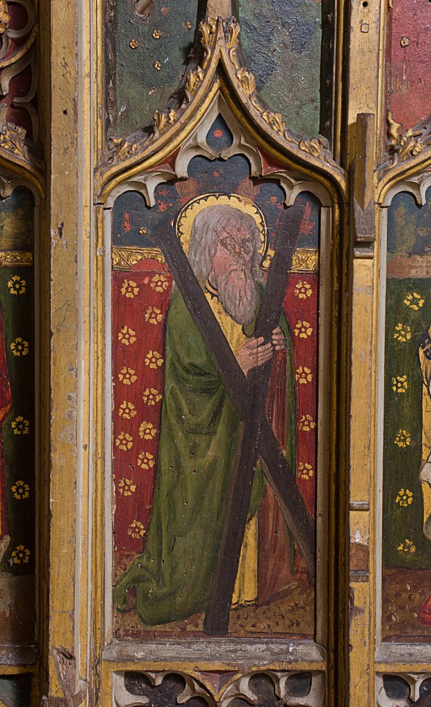  The rood screens and detail at All Saints Church, Marsham,Norfolk.