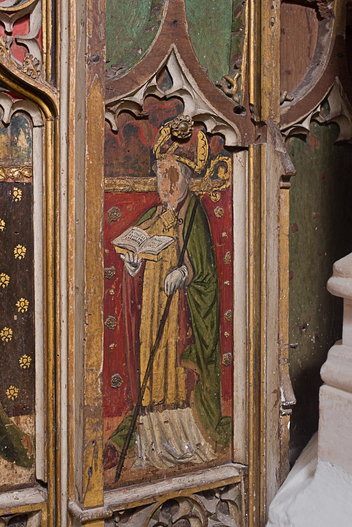  The rood screens and detail at All Saints Church, Marsham,Norfolk.