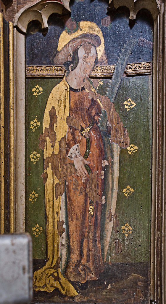  The rood screens and detail at All Saints Church, Marsham,Norfolk.