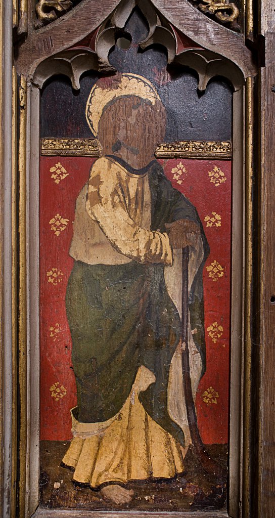  The rood screens and detail at All Saints Church, Marsham,Norfolk.