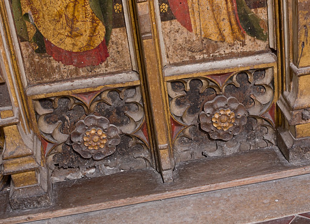  The rood screens and detail at All Saints Church, Marsham,Norfolk.