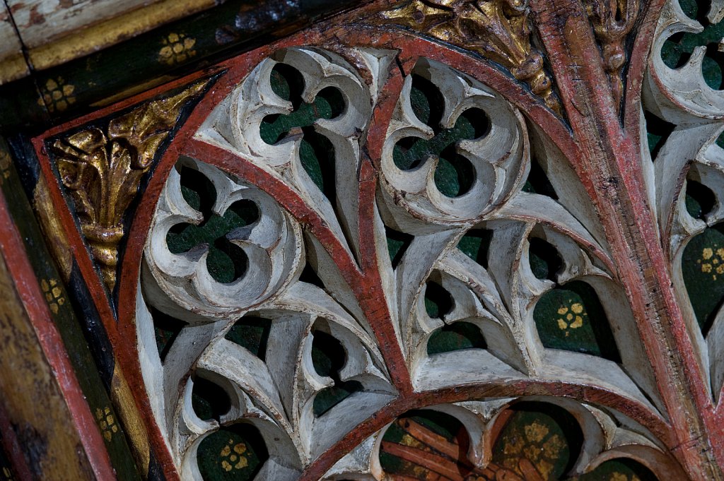  The rood screen and detail at St Michael, Barton Turf, Norfolk.