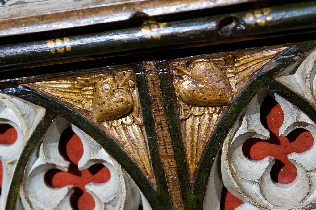  The rood screen and detail at St Michael, Barton Turf, Norfolk.