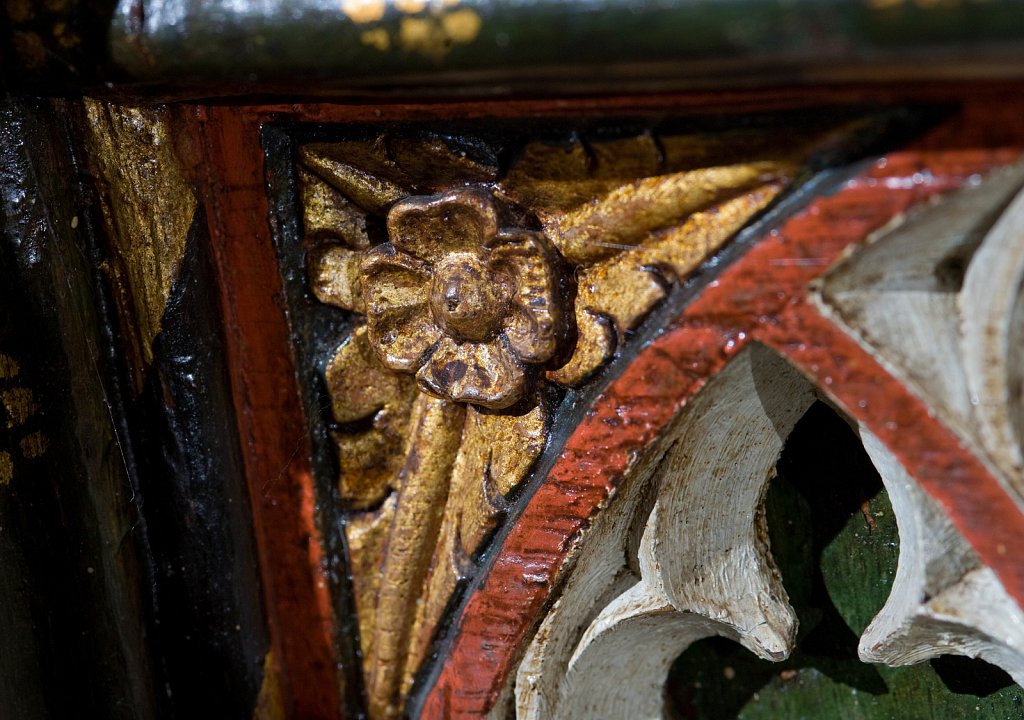  The rood screen and detail at St Michael, Barton Turf, Norfolk.