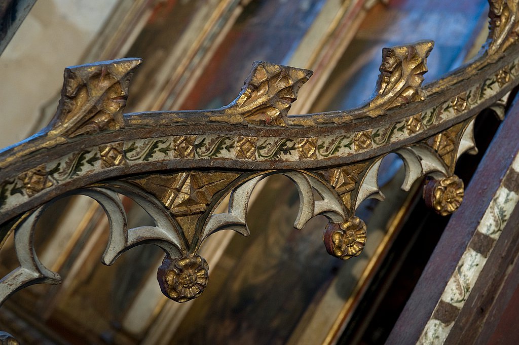  
The Rood screen & detail at St Helen's church, Ranworth, Norfolk, UK