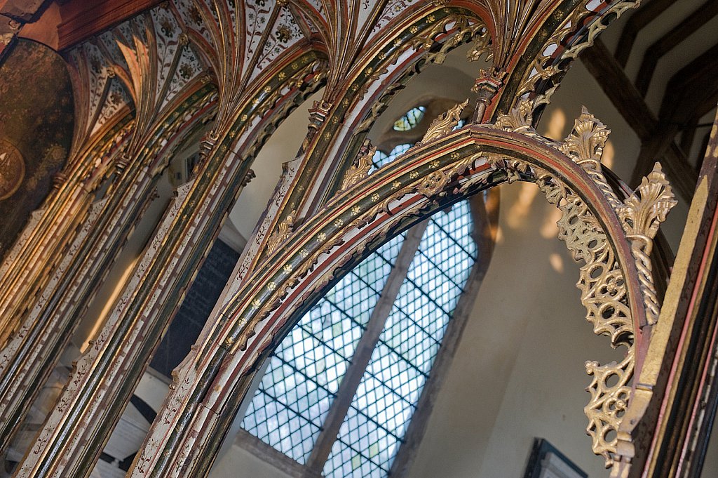  
The Rood screen & detail at St Helen's church, Ranworth, Norfolk, UK