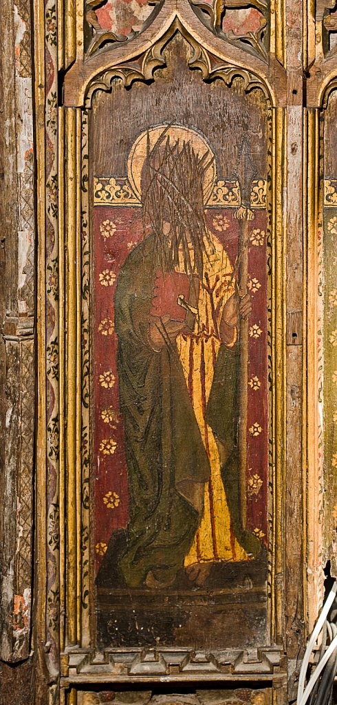  The rood screen and detail at St Botolphs Church, Trunch,Norfolk,UK