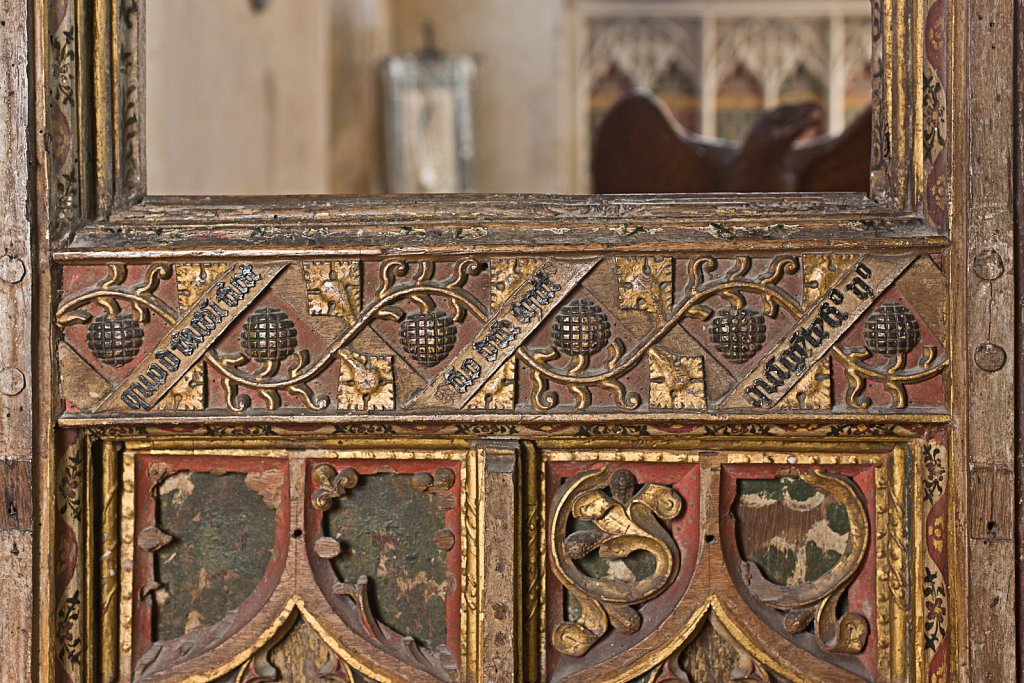  The rood screen and detail at St Botolphs Church, Trunch,Norfolk,UK