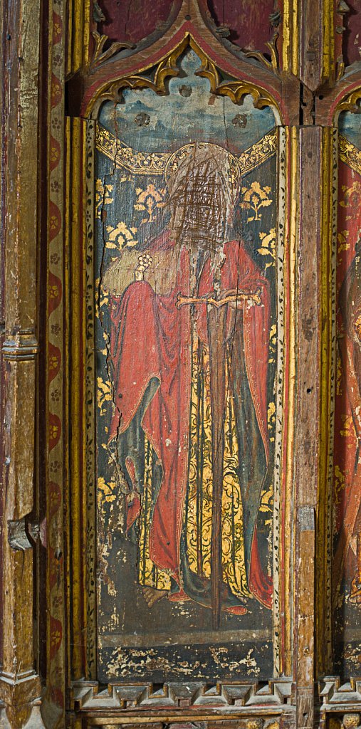  The rood screen and detail at St Botolphs Church, Trunch,Norfolk,UK