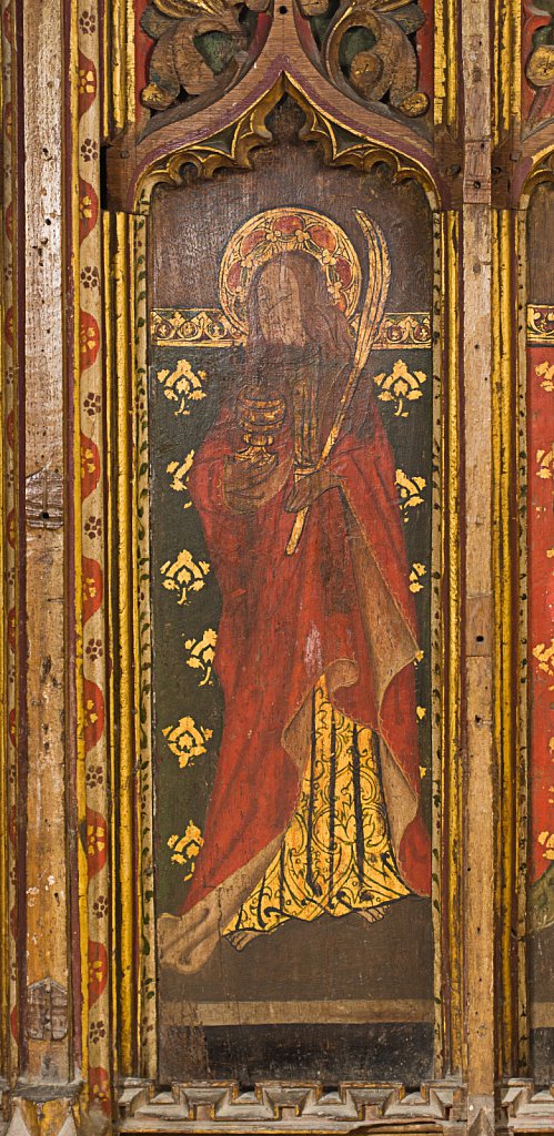  The rood screen and detail at St Botolphs Church, Trunch,Norfolk,UK