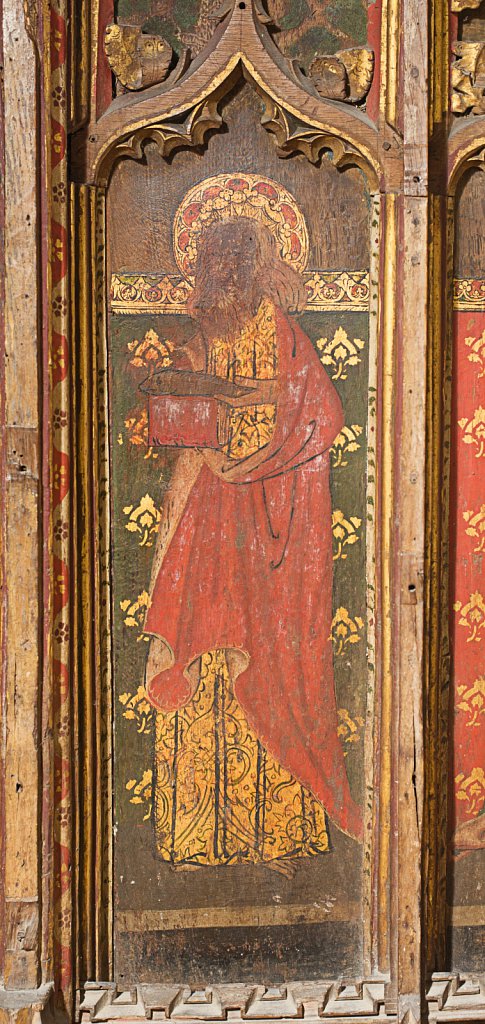  The rood screen and detail at St Botolphs Church, Trunch,Norfolk,UK