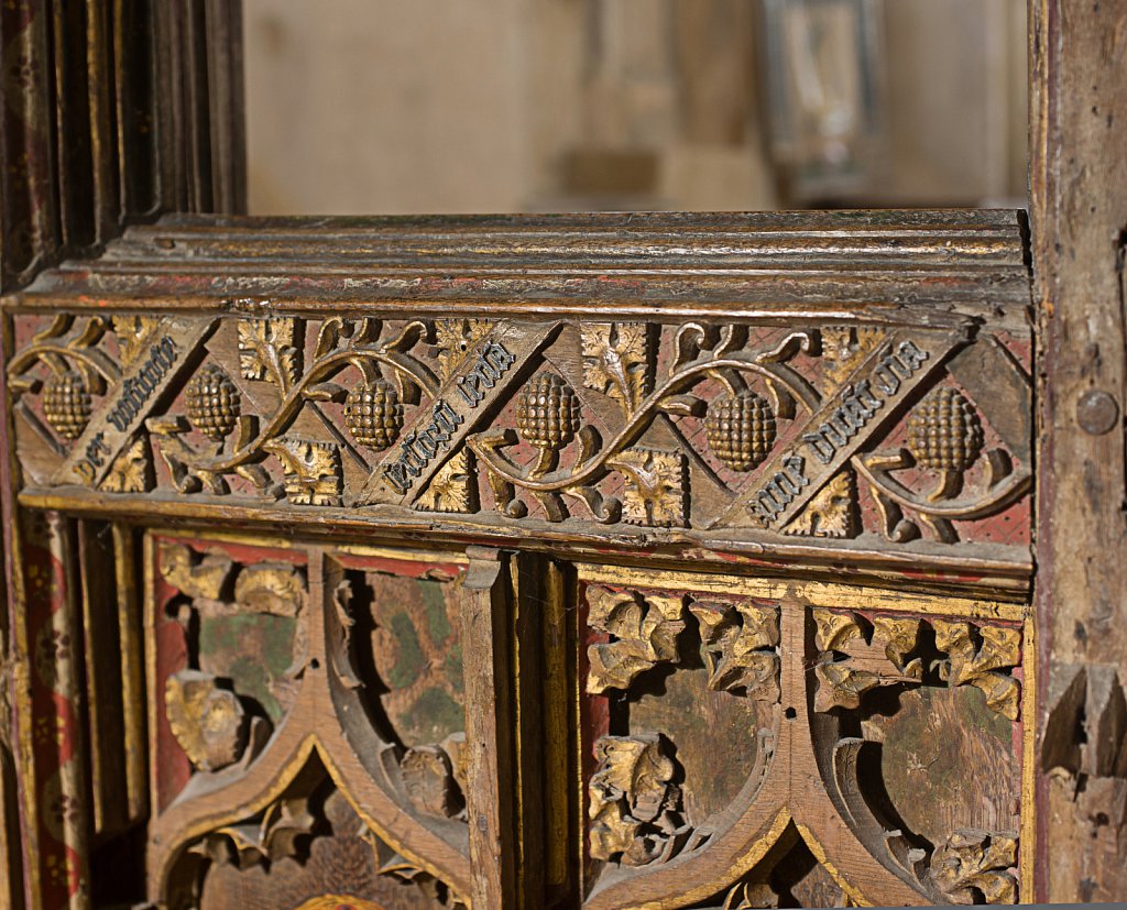  The rood screen and detail at St Botolphs Church, Trunch,Norfolk,UK