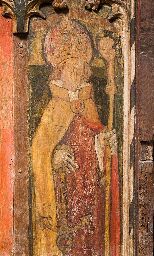 The rood screen and detail at the Church of Saint Peter & Saint Paul Barnham Broom, Norfolk,UK.