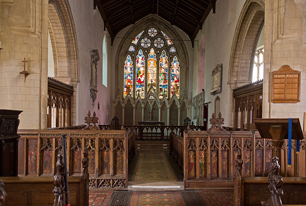  The rood screens at St Mary's Church, North Elmham, Norfolk,UK