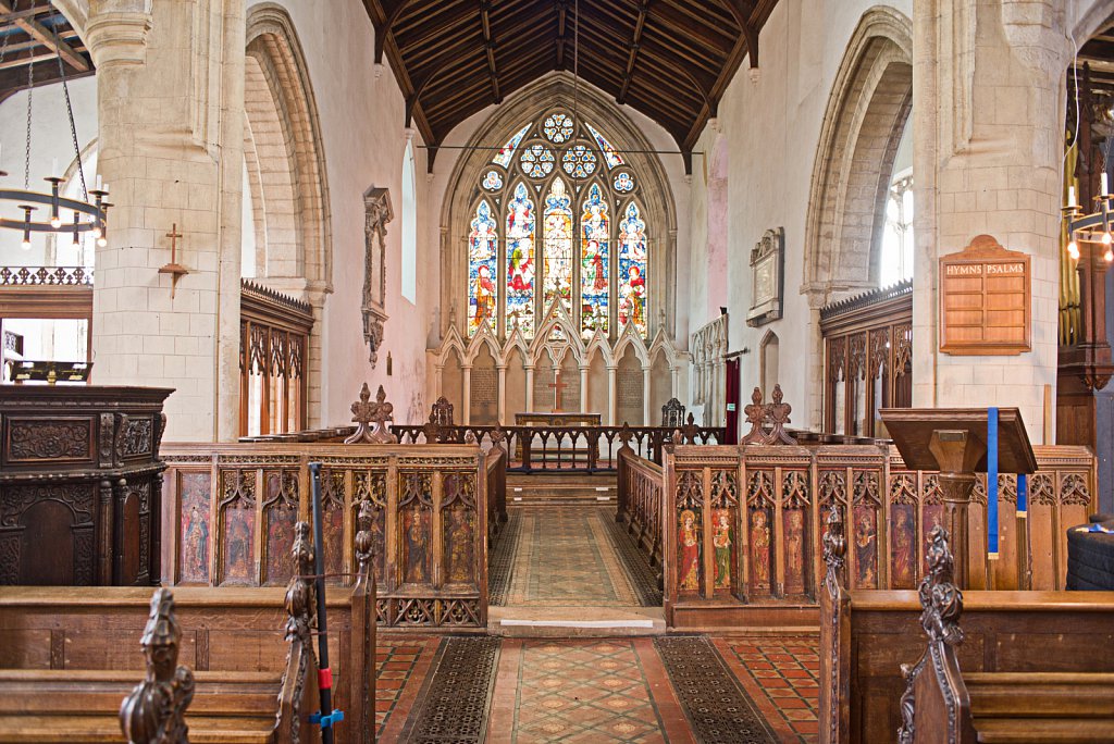  The rood screens at St Mary's Church, North Elmham, Norfolk,UK