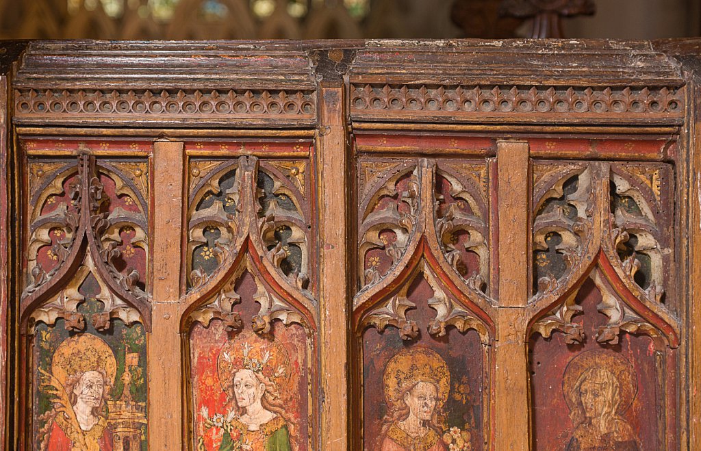  The rood screens at St Mary's Church, North Elmham, Norfolk,UK