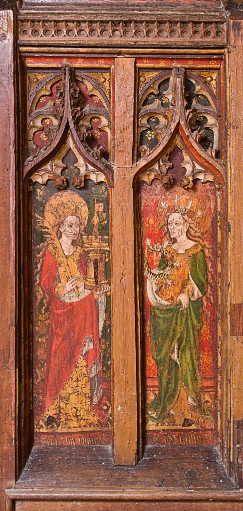  The rood screens at St Mary's Church, North Elmham, Norfolk,UK