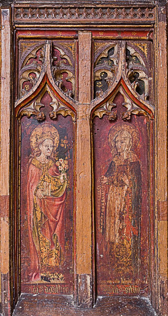  The rood screens at St Mary's Church, North Elmham, Norfolk,UK