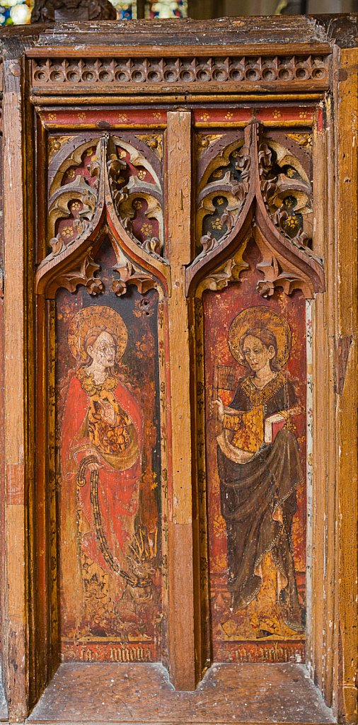  The rood screens at St Mary's Church, North Elmham, Norfolk,UK