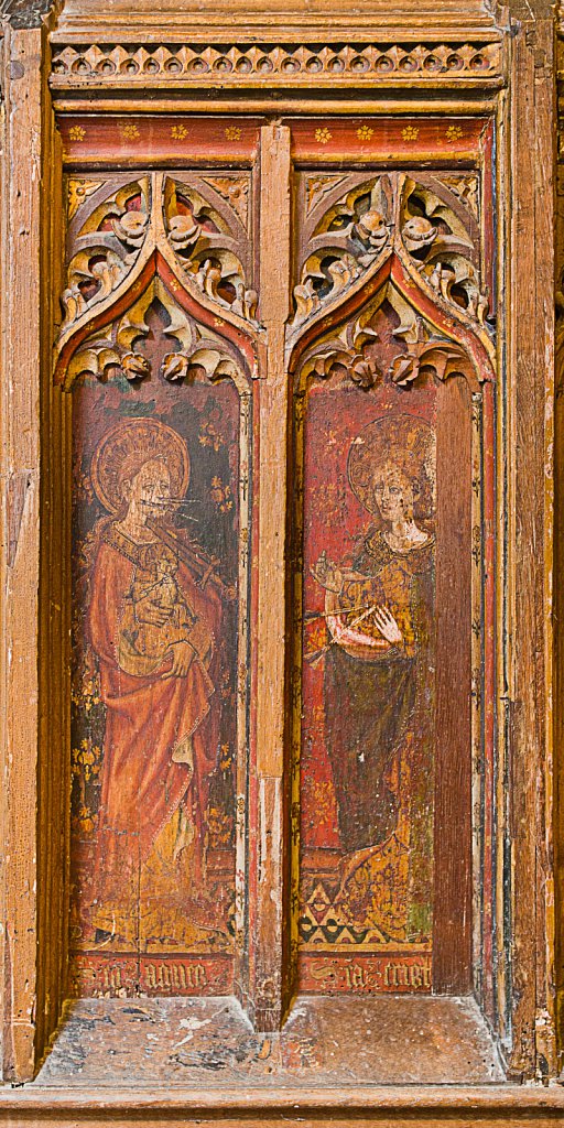  The rood screens at St Mary's Church, North Elmham, Norfolk,UK