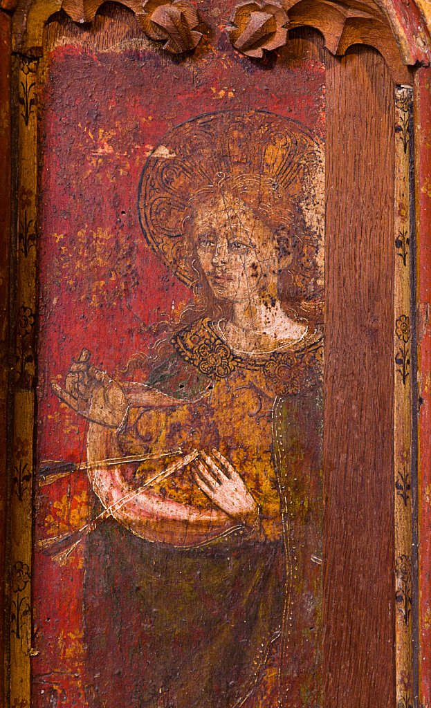  The rood screens at St Mary's Church, North Elmham, Norfolk,UK