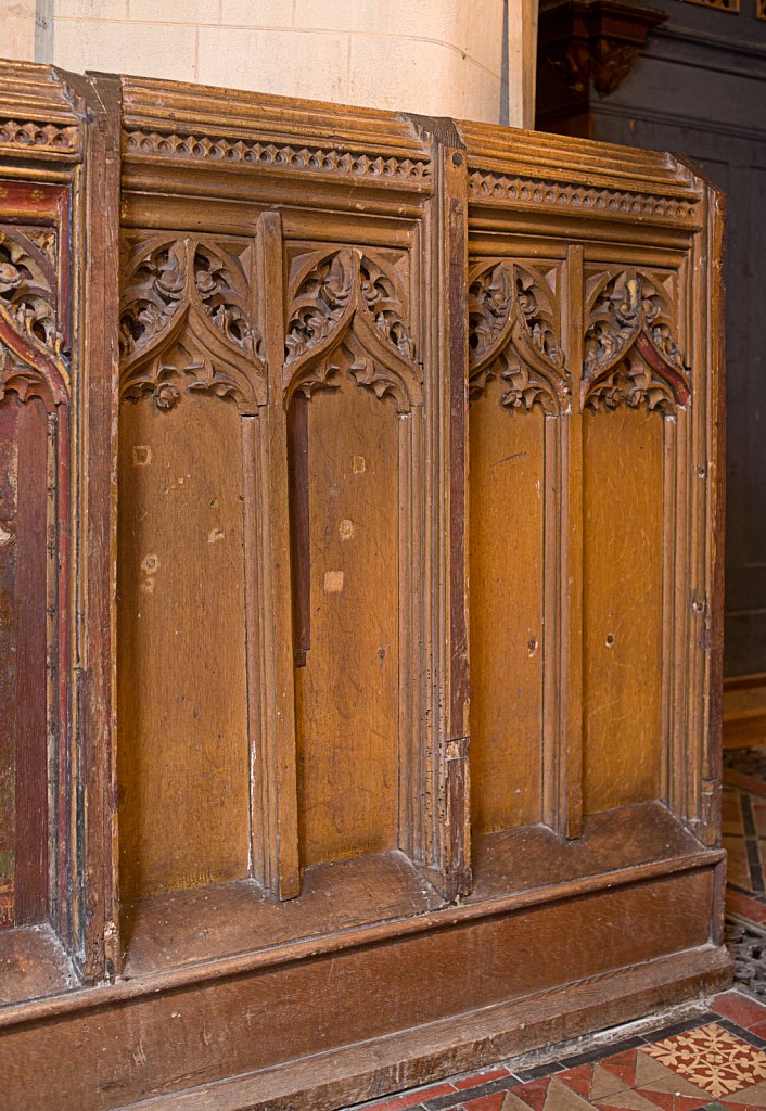  The rood screens at St Mary's Church, North Elmham, Norfolk,UK