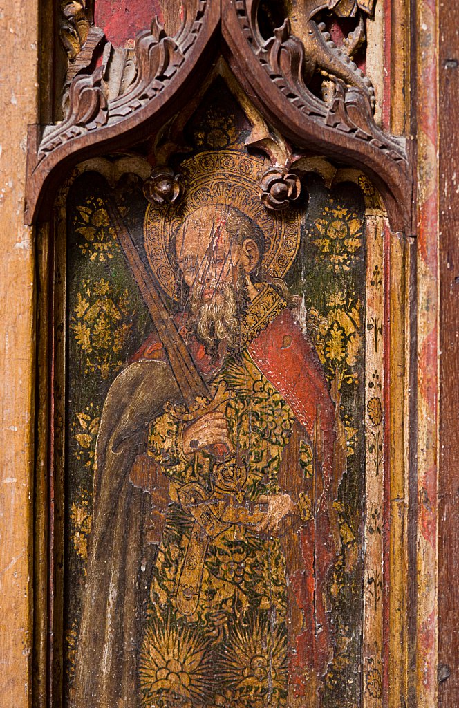  The rood screens at St Mary's Church, North Elmham, Norfolk,UK