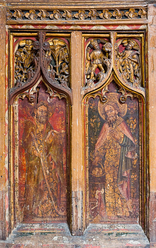  The rood screens at St Mary's Church, North Elmham, Norfolk,UK