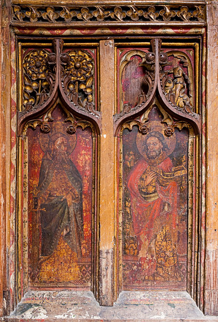  The rood screens at St Mary's Church, North Elmham, Norfolk,UK