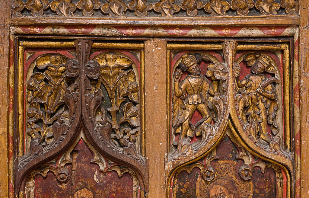  The rood screens at St Mary's Church, North Elmham, Norfolk,UK