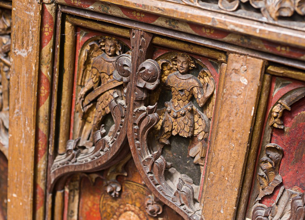  The rood screens at St Mary's Church, North Elmham, Norfolk,UK