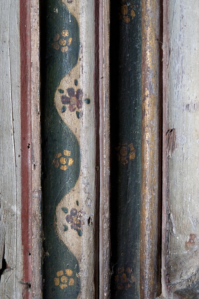 The Rood screen at Saint Mary the Virgin, Tunstead,UK