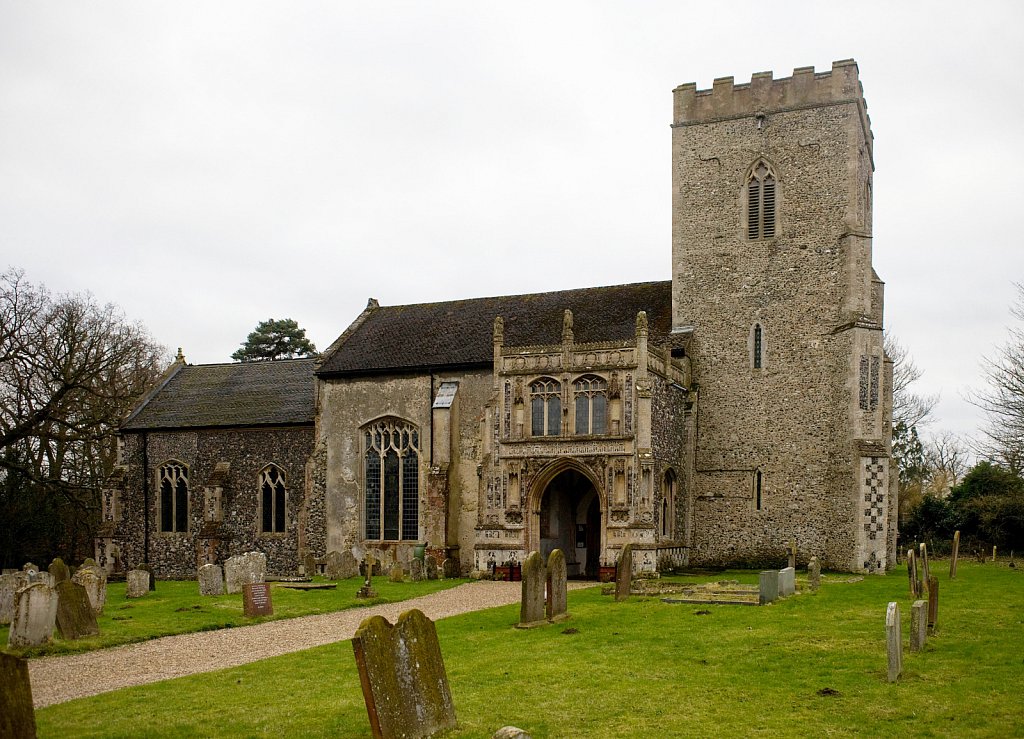 The Rood screen and detail at St Mary the Virgin, Yaxley, Suffolk,UK.