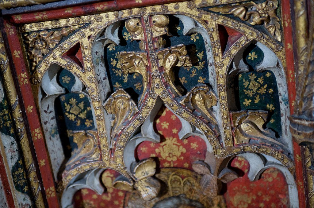   The rood screen and detail at St Edmund King & Martyr, Southwold, Suffolk,UK.