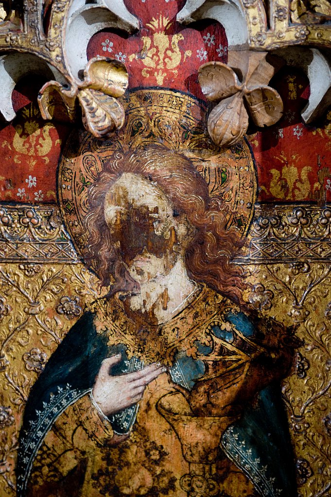   The rood screen and detail at St Edmund King & Martyr, Southwold, Suffolk,UK.