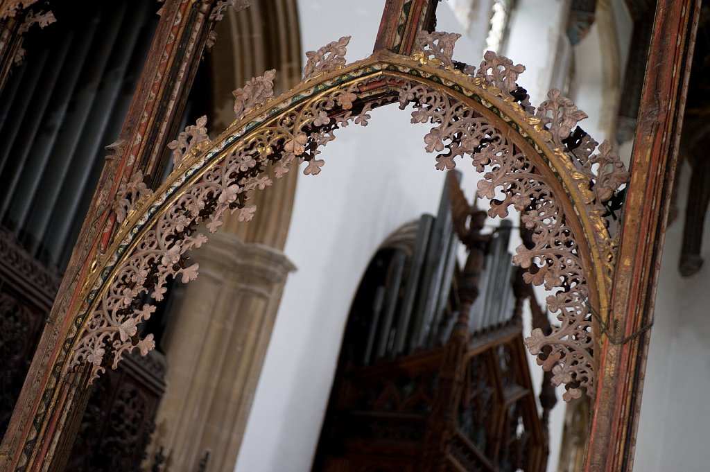   The rood screen and detail at St Edmund King & Martyr, Southwold, Suffolk,UK.